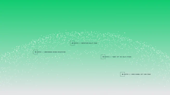 Adyen branding on a digital payment terminal with a customer completing a transaction.