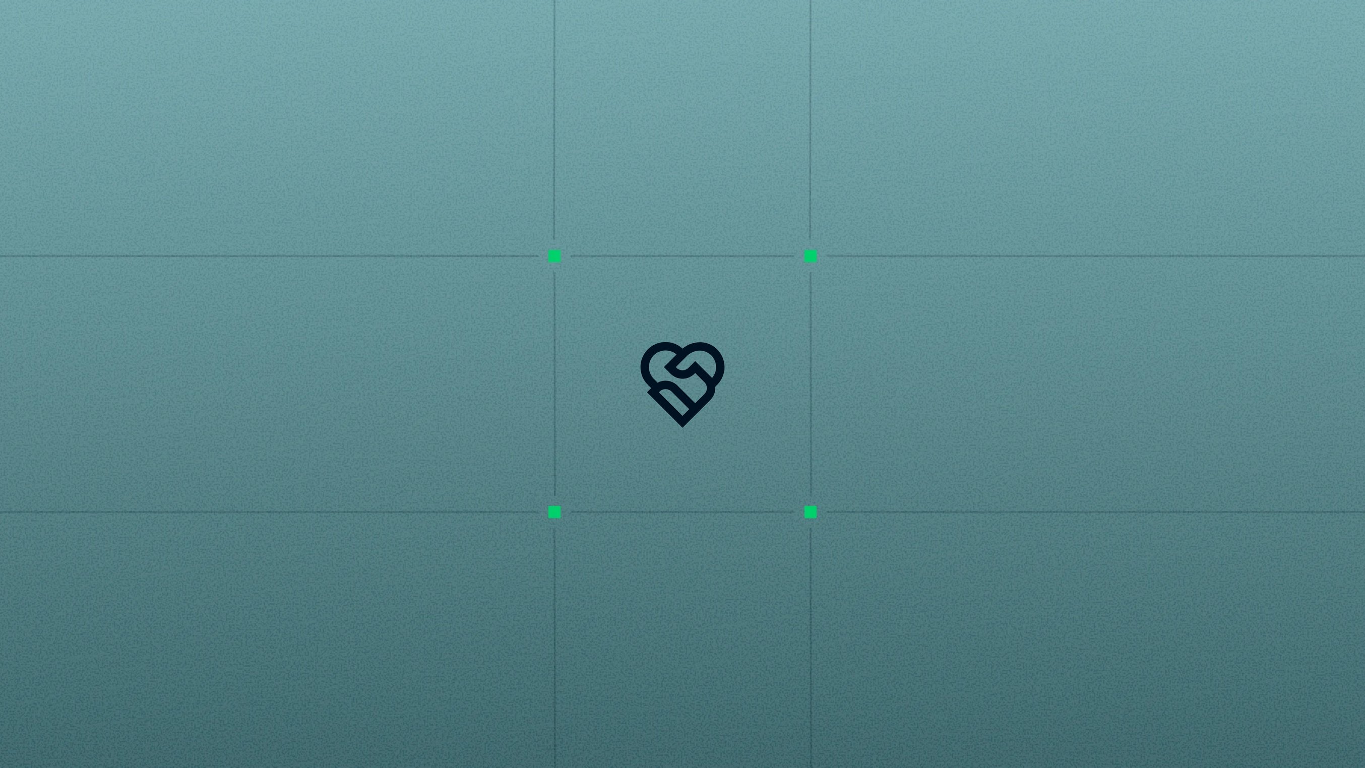 A heart-shaped icon with a blue background, representing a logo or brand symbol.