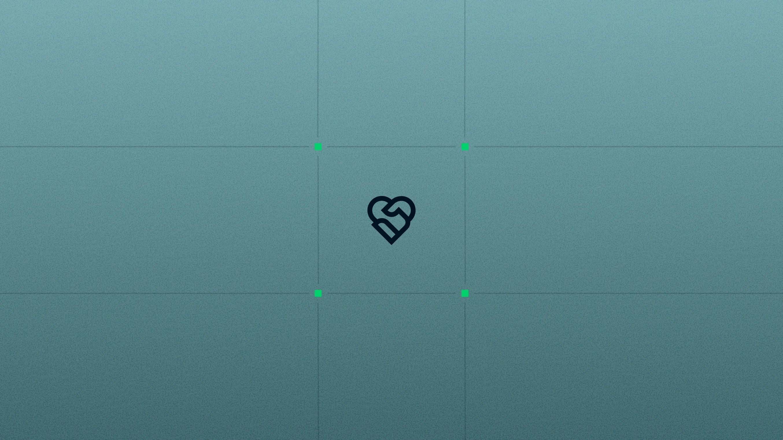 A heart-shaped icon with a blue background, representing a logo or brand symbol.