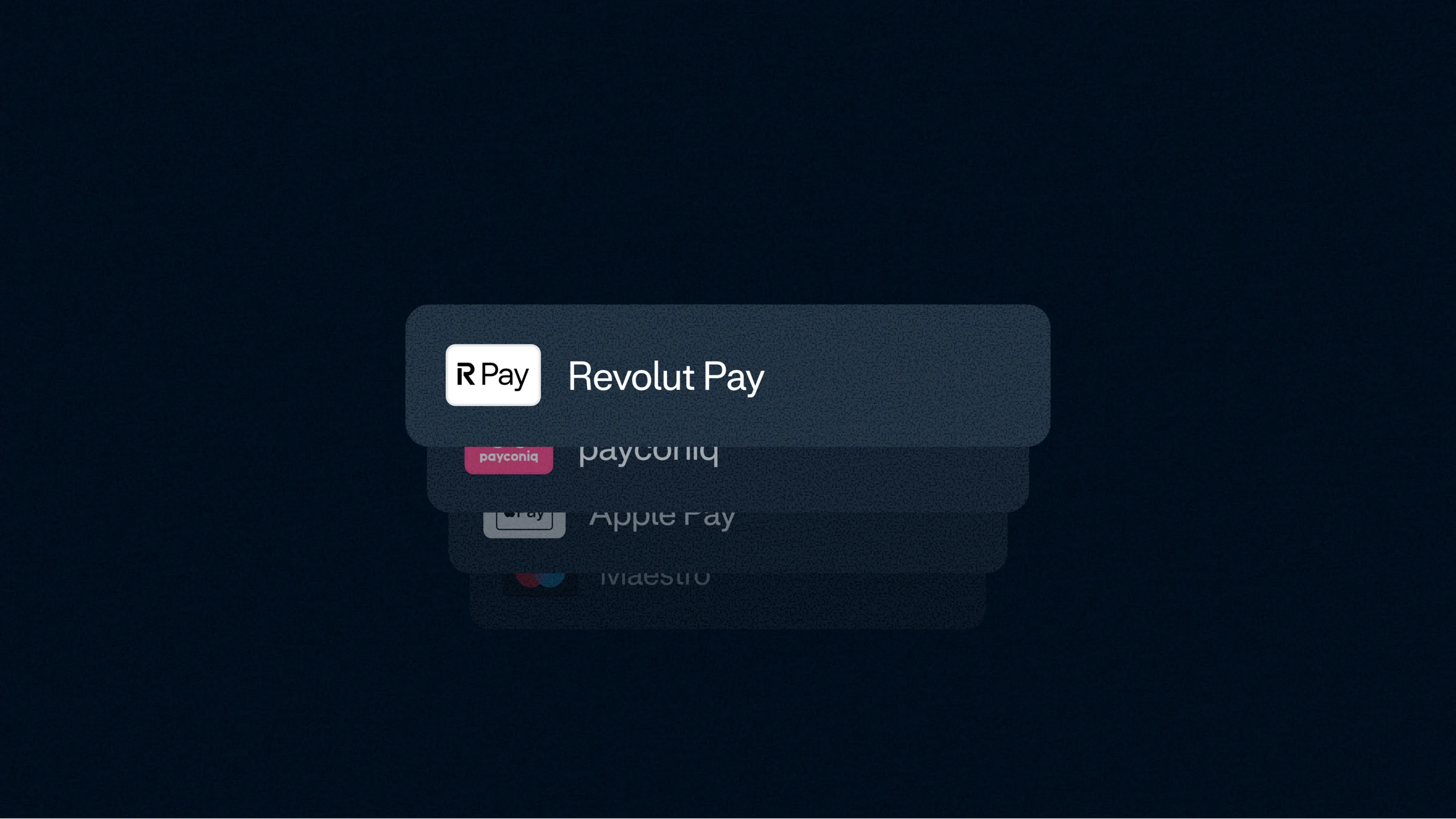 Payment methods highlighting Revolut Pay