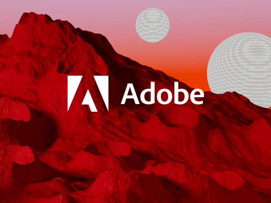 Adobe case study header with logo