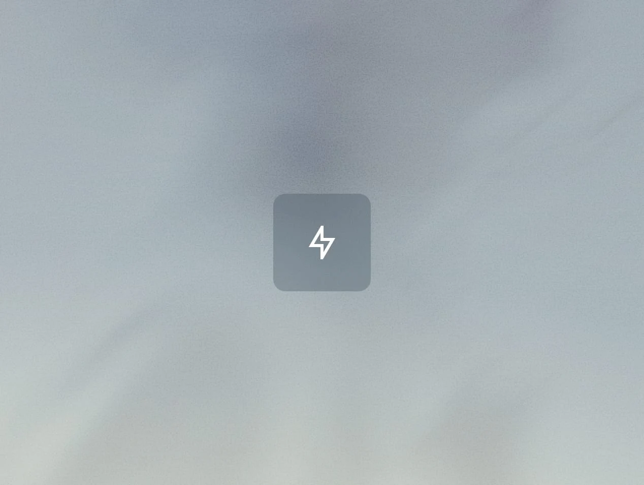 The image shows a dark screen with a lightning bolt icon, indicating a low or empty battery on a digital device.