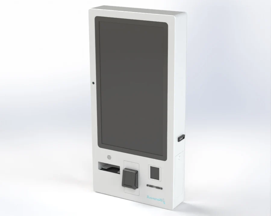 Payment terminal device with touchscreen interface for business transactions at an Adyen location