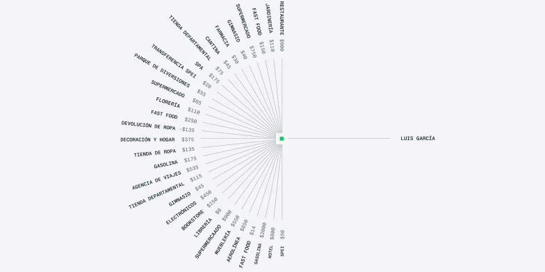 Circular diagram illustrating diverse payment data analysis by Adyen.