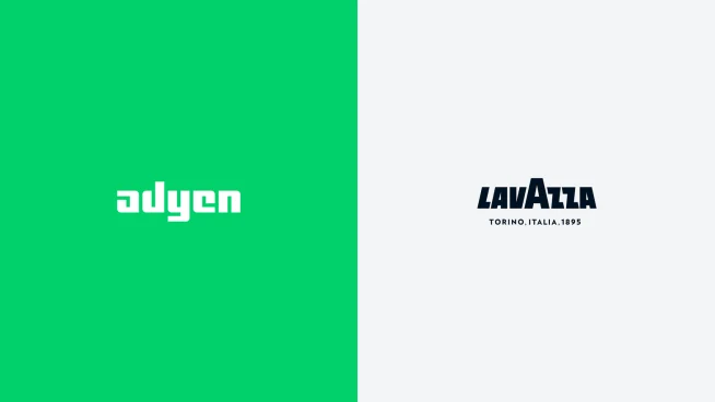 Adyen logo on a green background next to the LayAzzza logo on a white background
