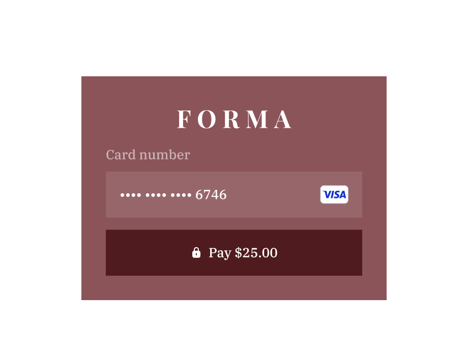 Payment form on a screen showing card details and transaction amount, processed via Adyen payment terminal.