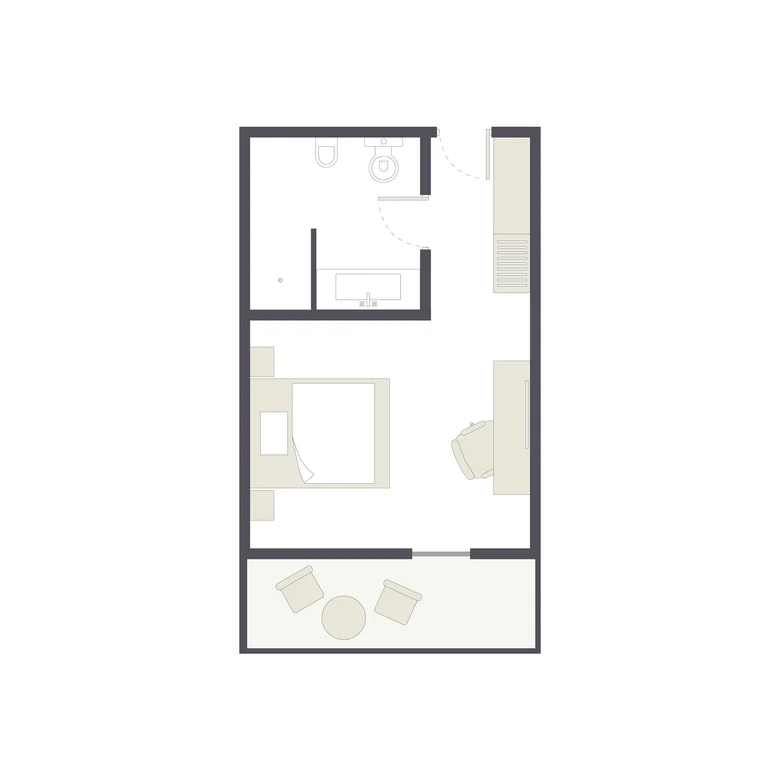 Ein hochwertiges Aldiana Premium Clubzimmer mit Balkon, komfortabler Einrichtung und Seesicht