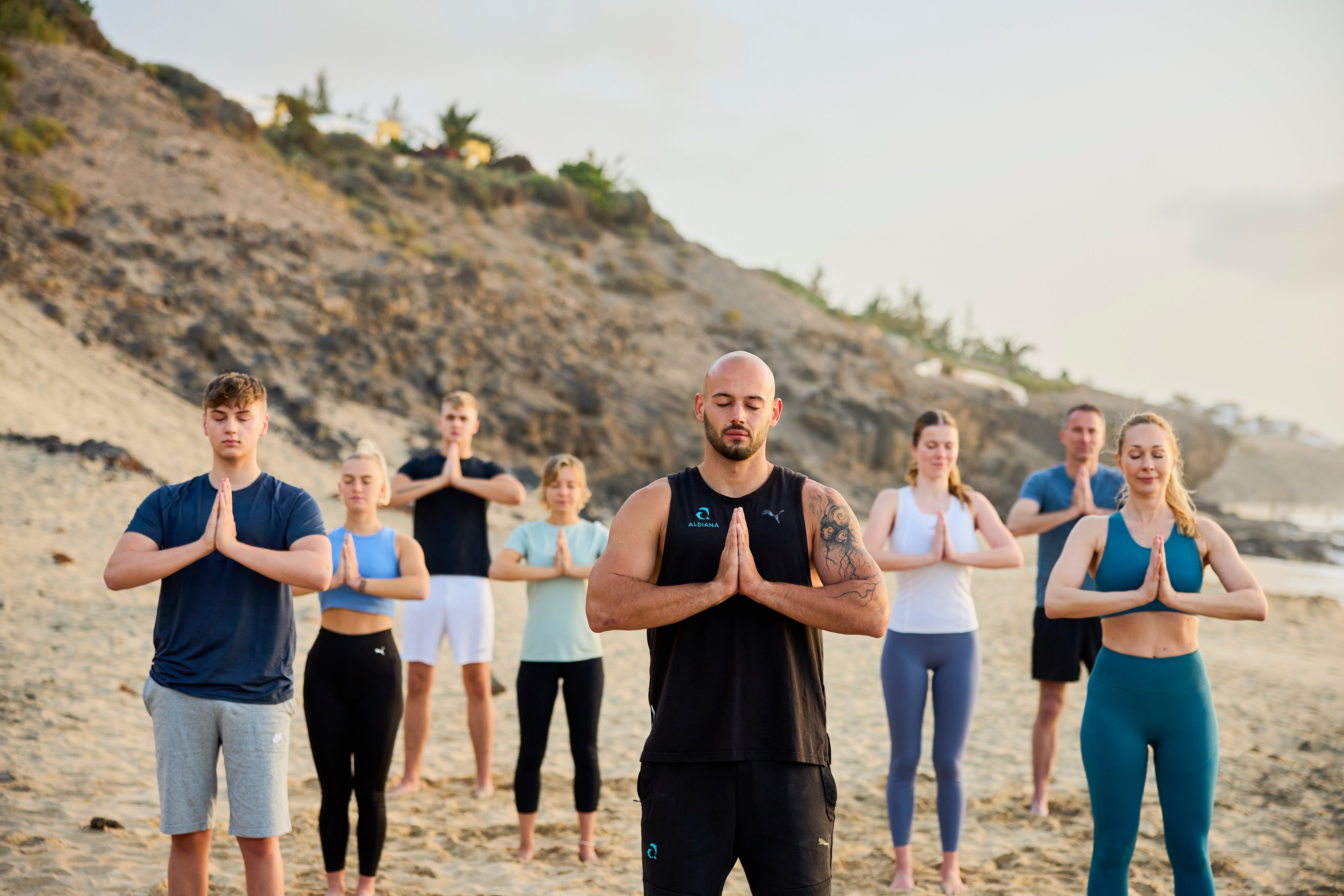 Yoga am Strand
