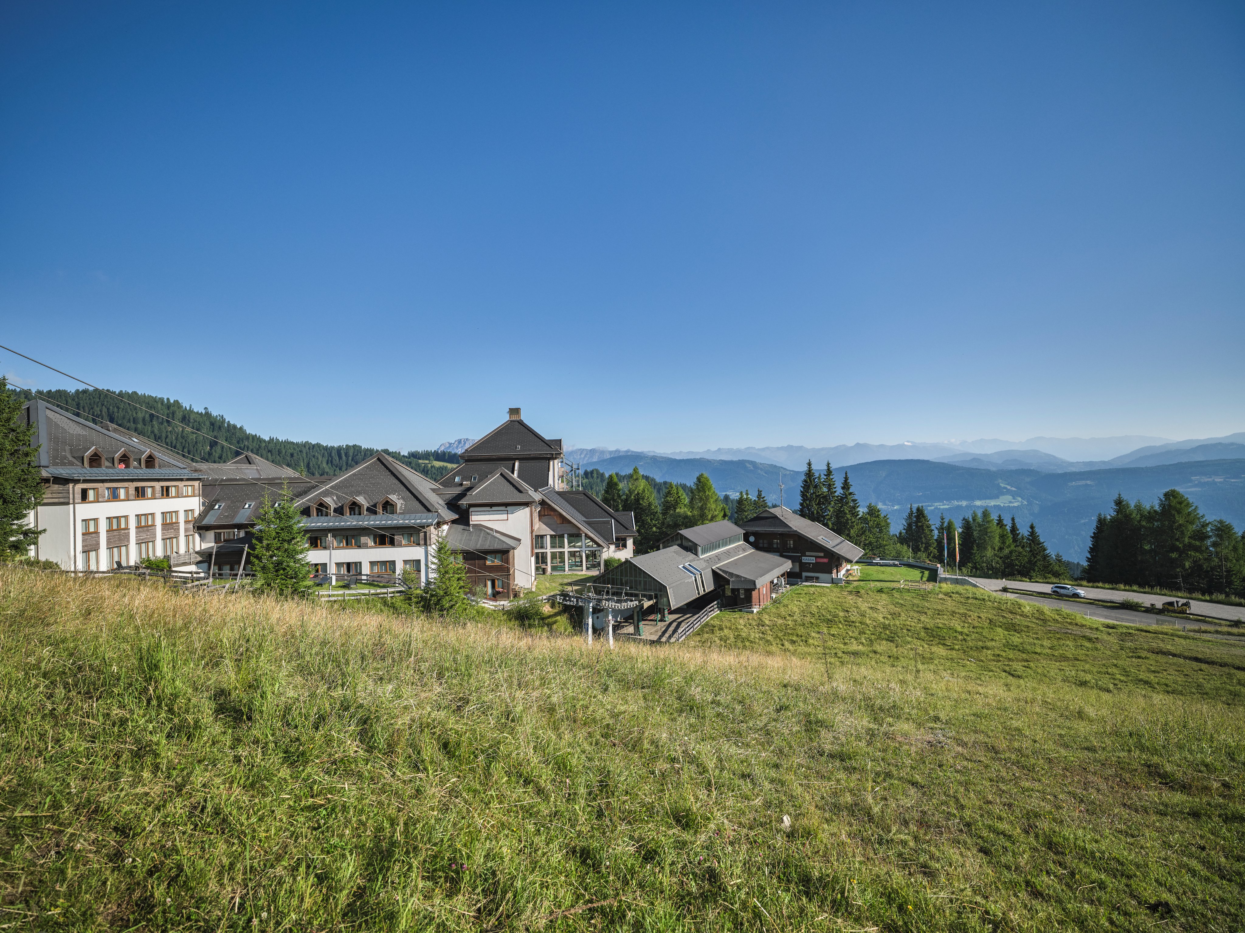 Blick auf einen Premium Cluburlaub Ort bei Aldiana, schöne Natur, Erholung, Panorama.