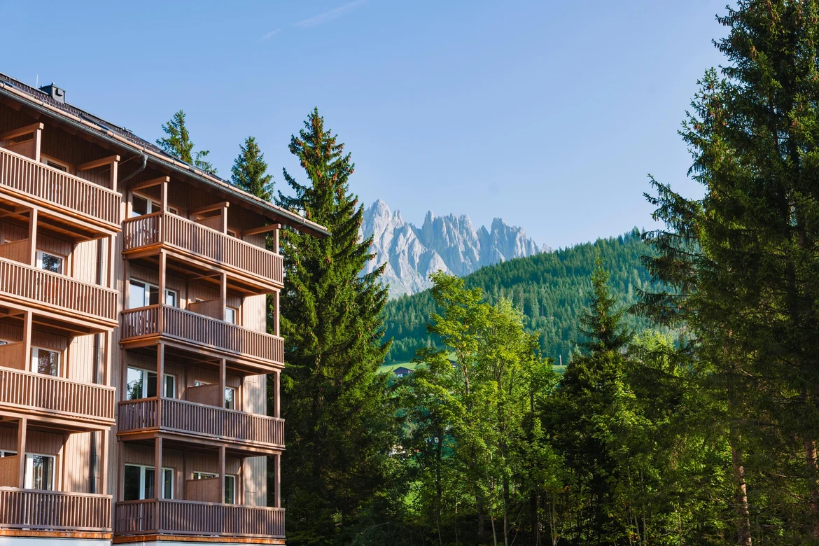Anlage Neubau mit Blick auf den Hochkönig 