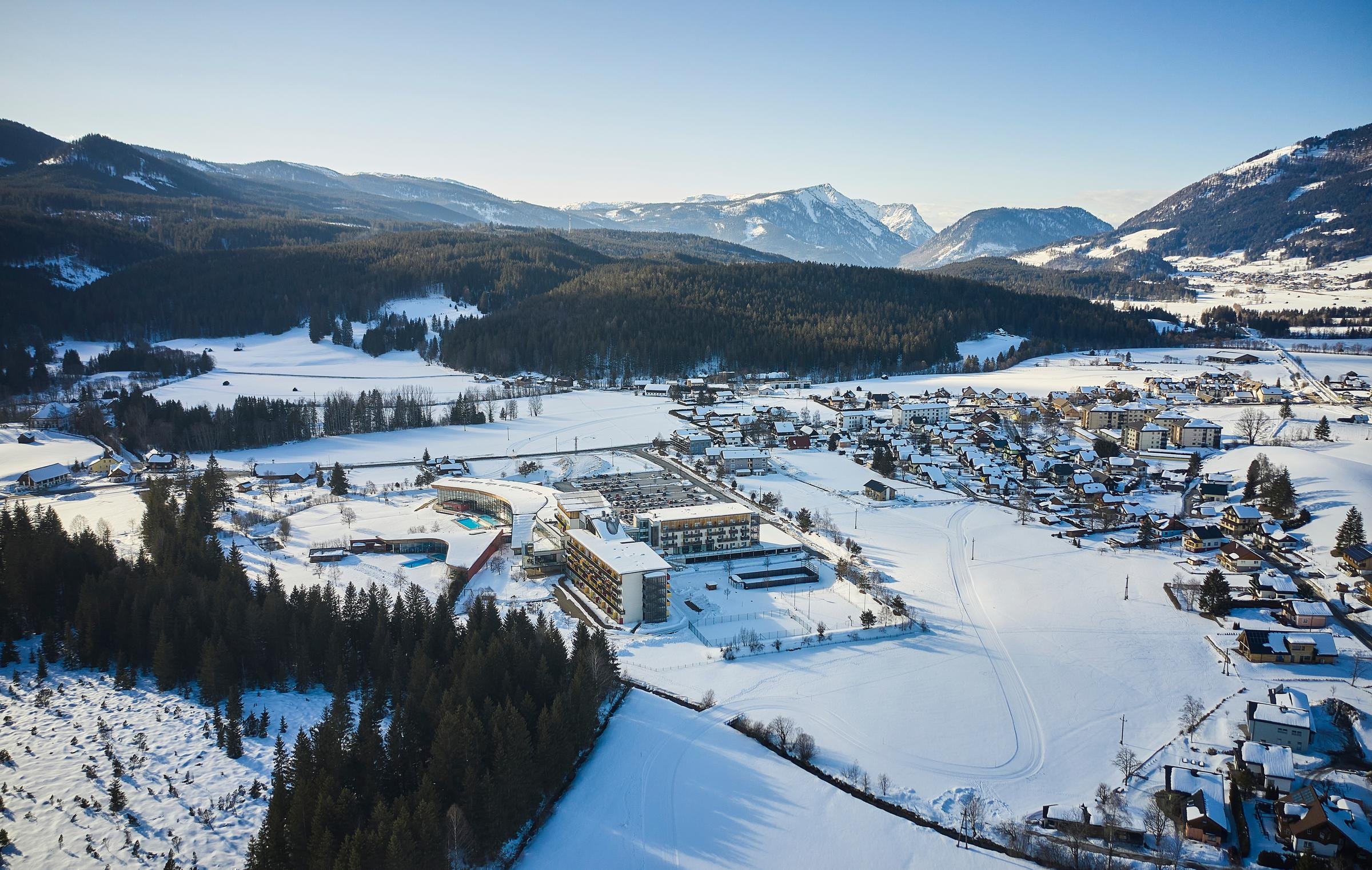 Aldiana Cluburlaub, komfortable Anlage in schöner Winterlandschaft am Berg, Ruhe und Erholung