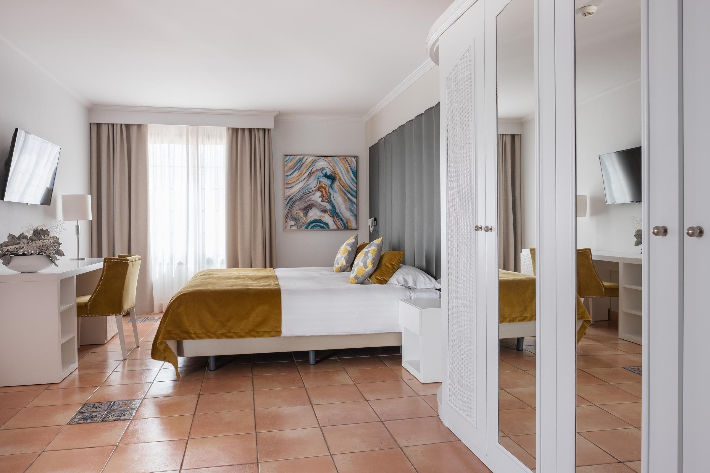 Charmant Hotelzimmer bei Aldiana mit modernem Design und komfortabler Ausstattung.