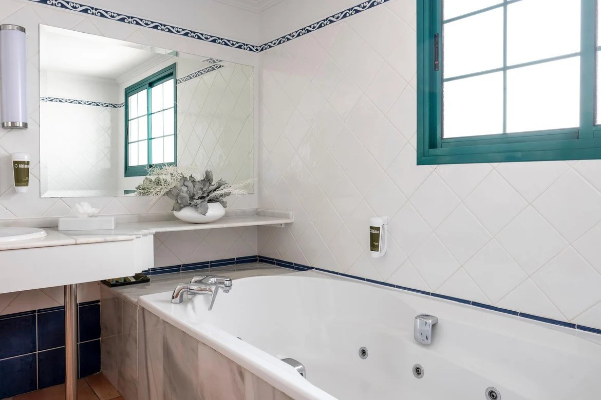 Badezimmer Bungalow mit Badewanne