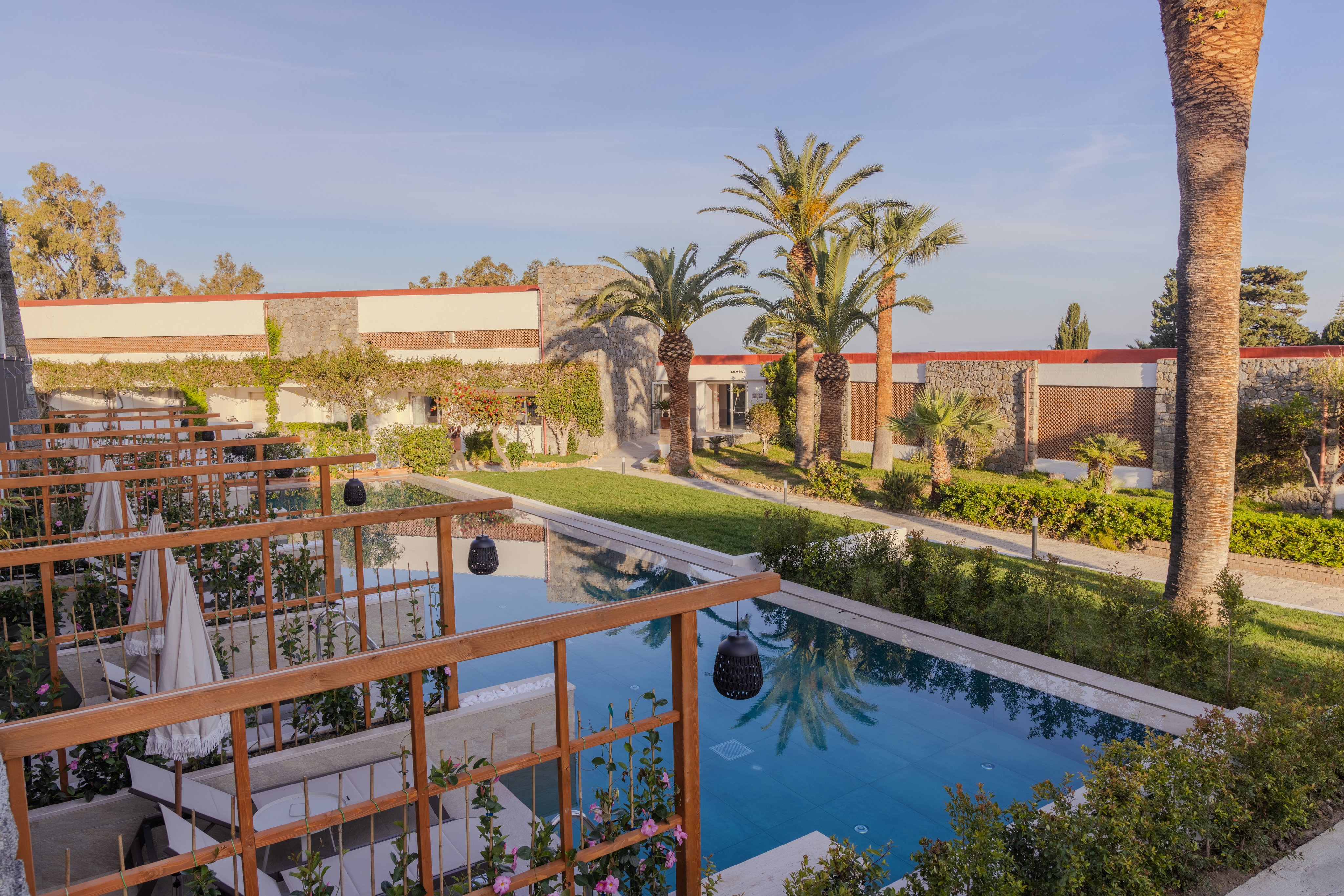 Blick auf die Swim Up Zimmer 