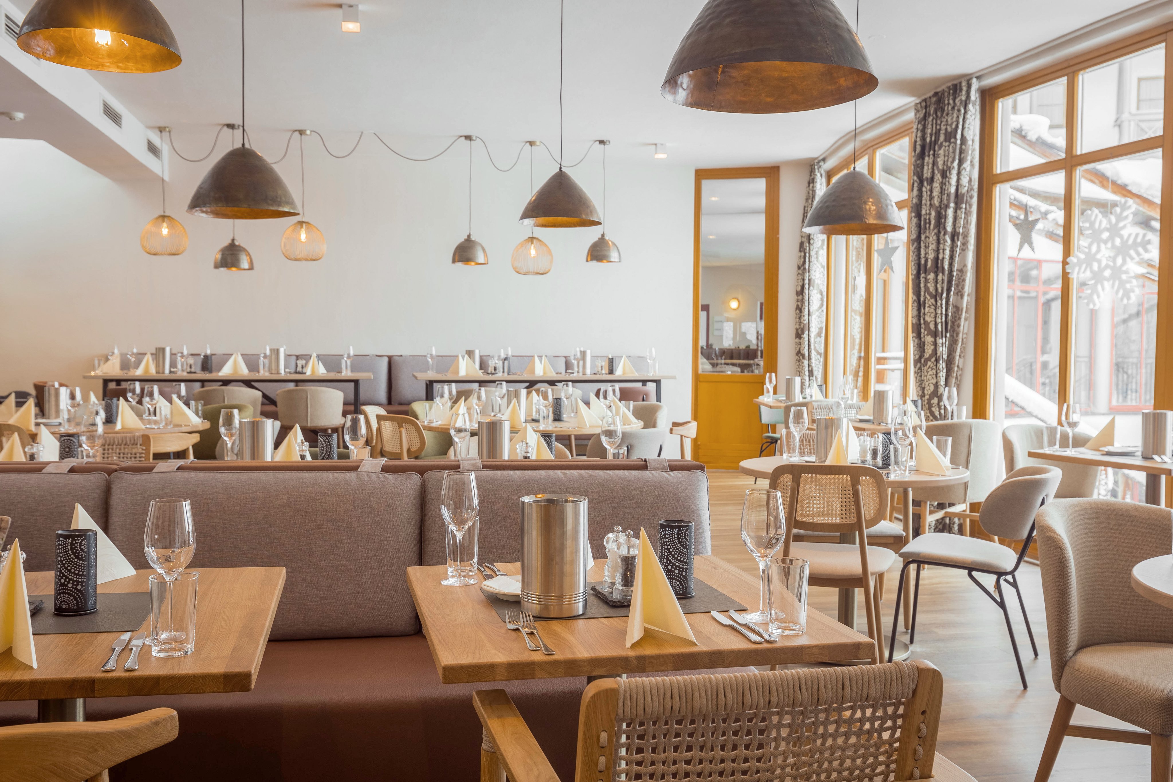 Elegantes, gemütliches Restaurant im Premium Aldiana Cluburlaub mit stilvoller Einrichtung