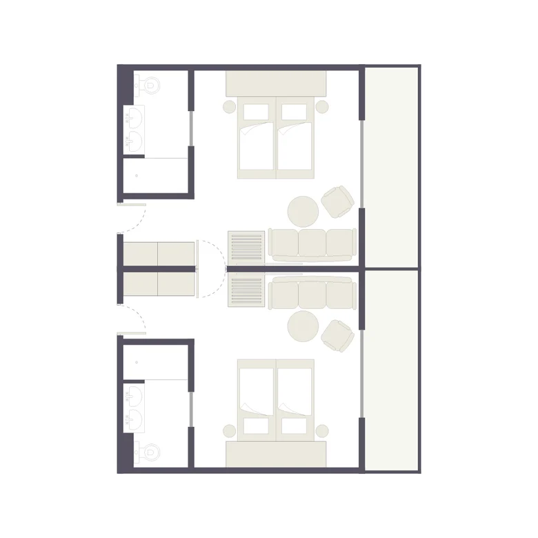 Moderne Zimmer im Premium Cluburlaub bei Aldiana mit komfortabler Einrichtung und freundlichem Ambiente