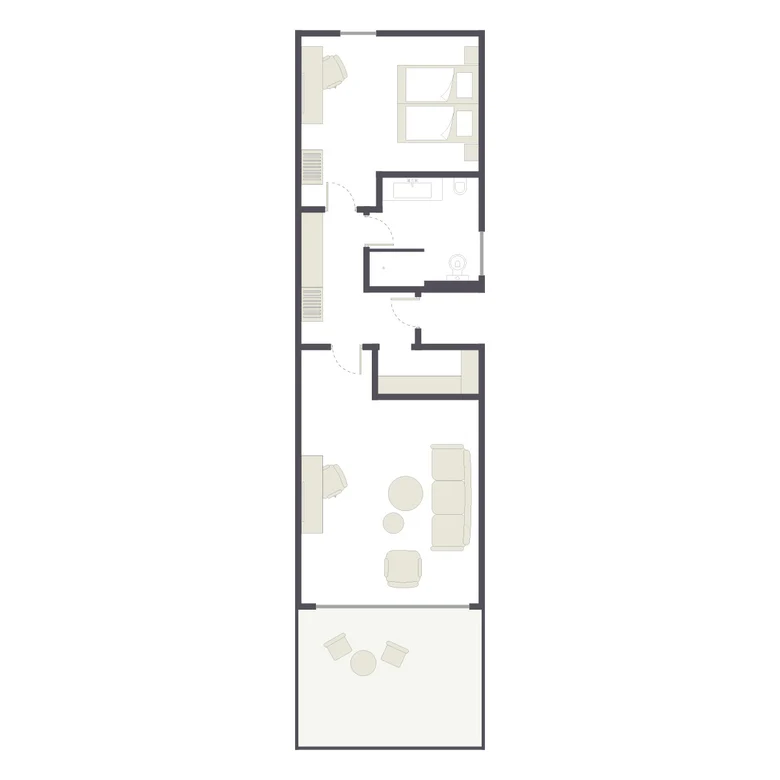 Ein eleganter Urlaubsraum bei Aldiana mit modernem Design und komfortabler Einrichtung