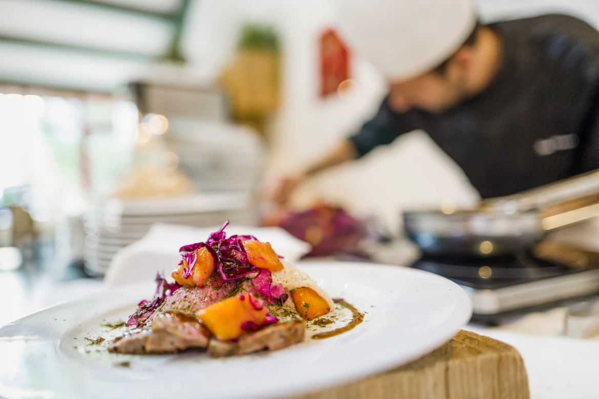 Live Cooking im Buffetrestaurant 