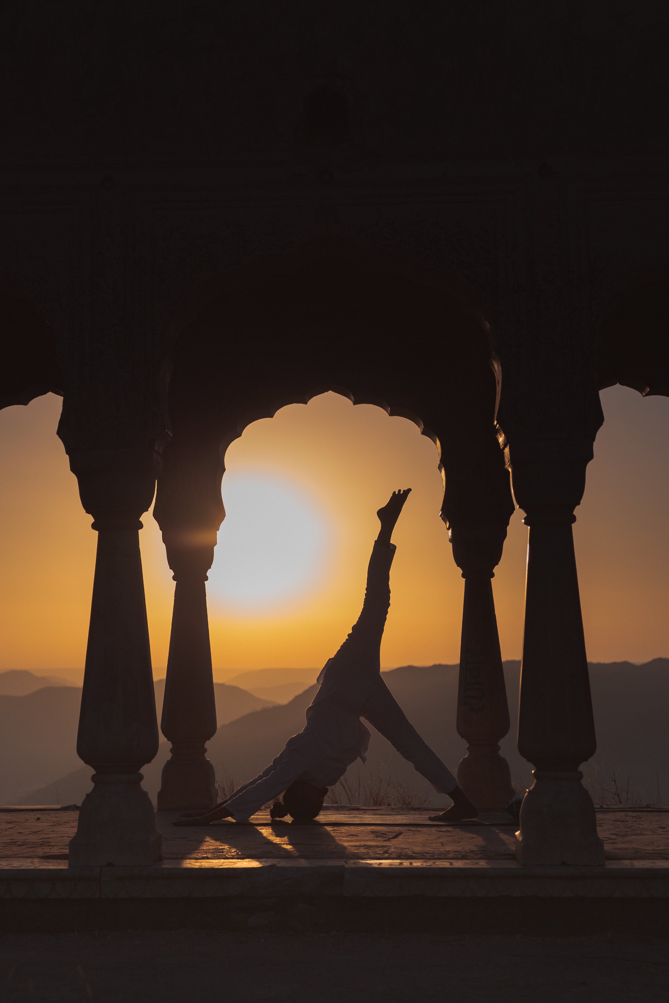 Amanbagh, India - Patapgargh Fort, Yoga