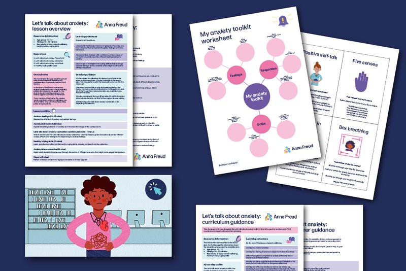 Let's talk about anxiety. Animation and teacher toolkit
