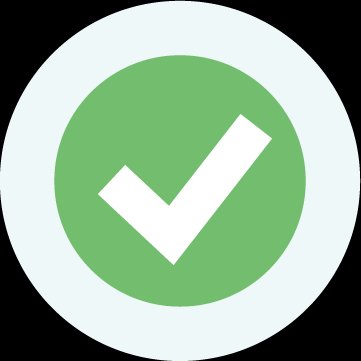 Green tick icon