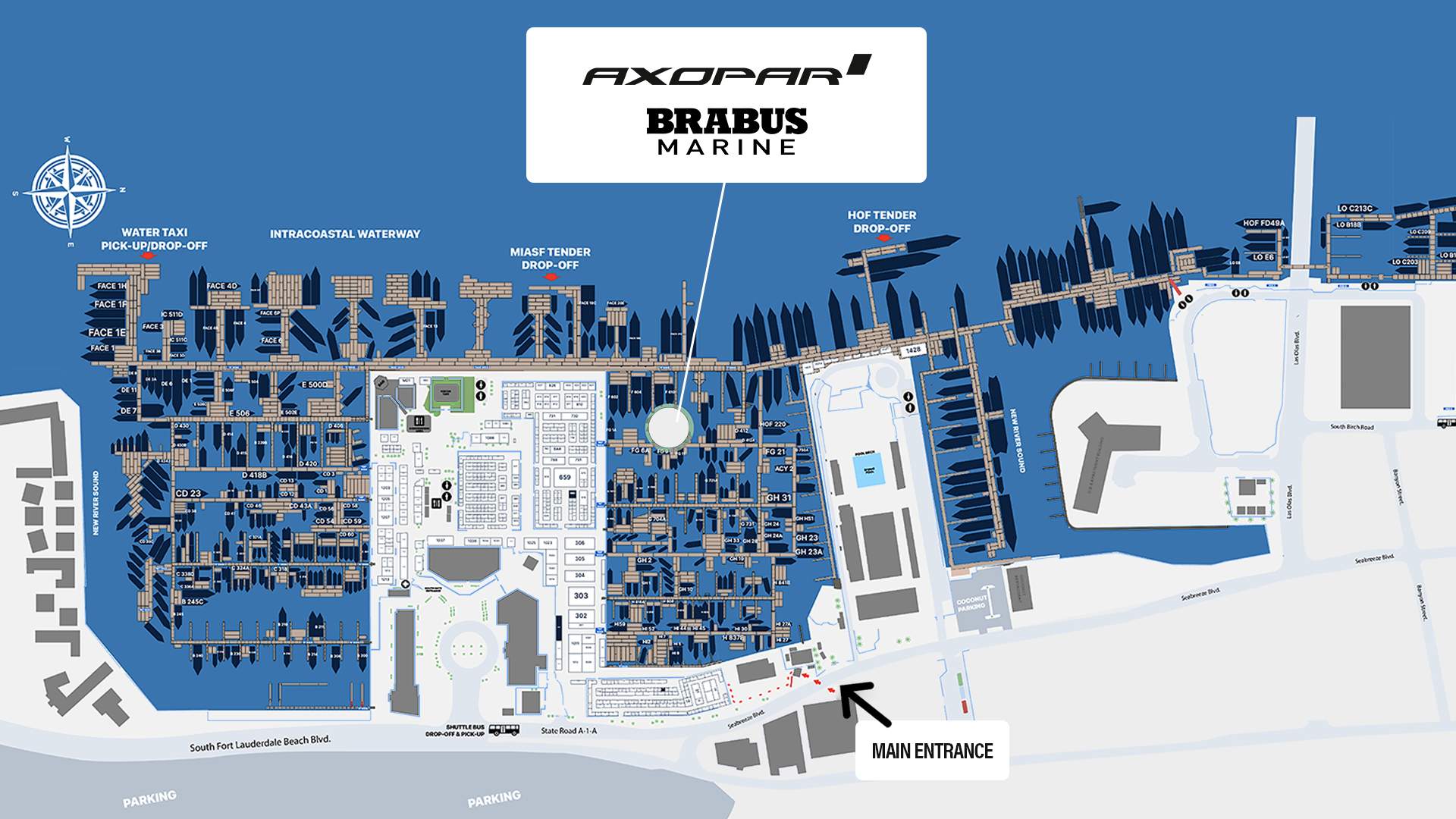 Axopar Boats FLIBS 2026 Location | Bahia Mar Booth FG48 