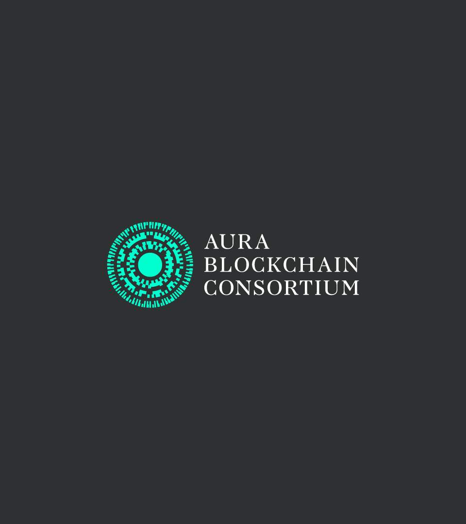 aura logo with black background