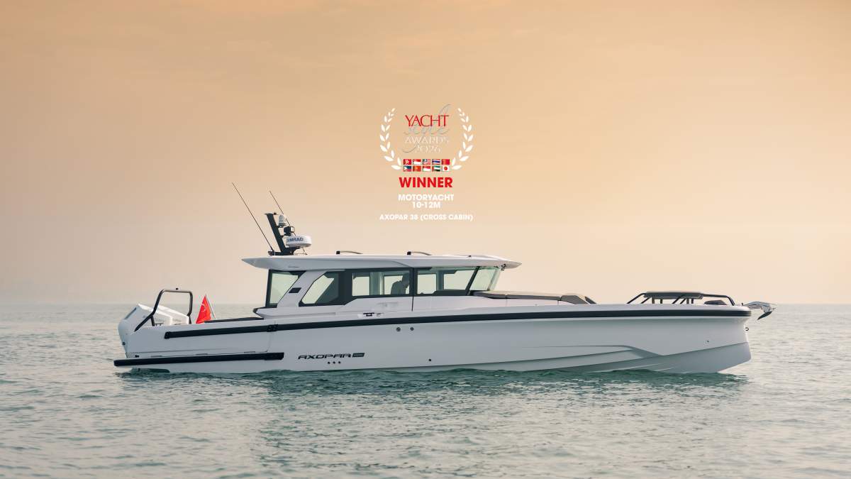 Axopar 38 Cross Cabin wins Motoryacht 10–12m at Yacht Style Awards 2026 ...