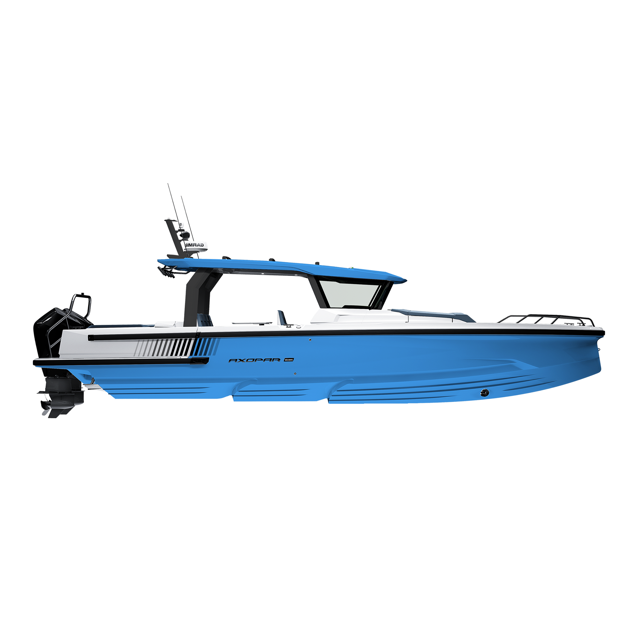 Axopar_38_Cross_Top_BRABUS_Line_Color_Edition_Miami_Blue_Cover