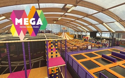 Trampolinhalle von Swiss Mega Park