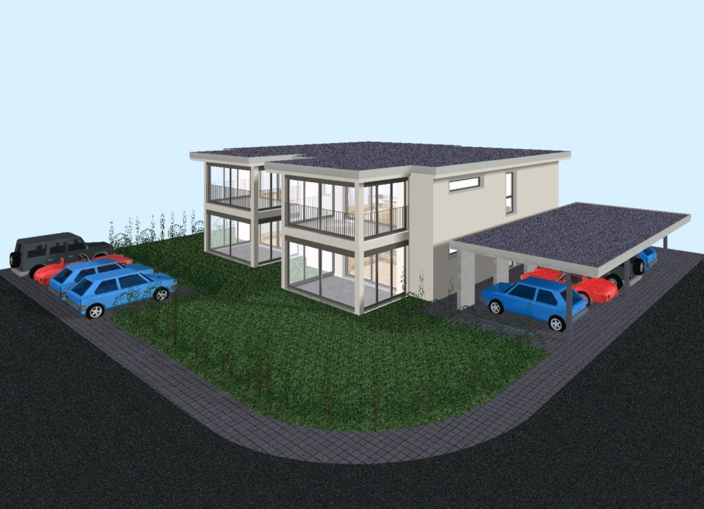 Moderne zweigeschossige Bankfiliale mit Parkplätzen und geräumiger Terrasse an der Oberfeldstrasse 21, 4133 Pratteln.