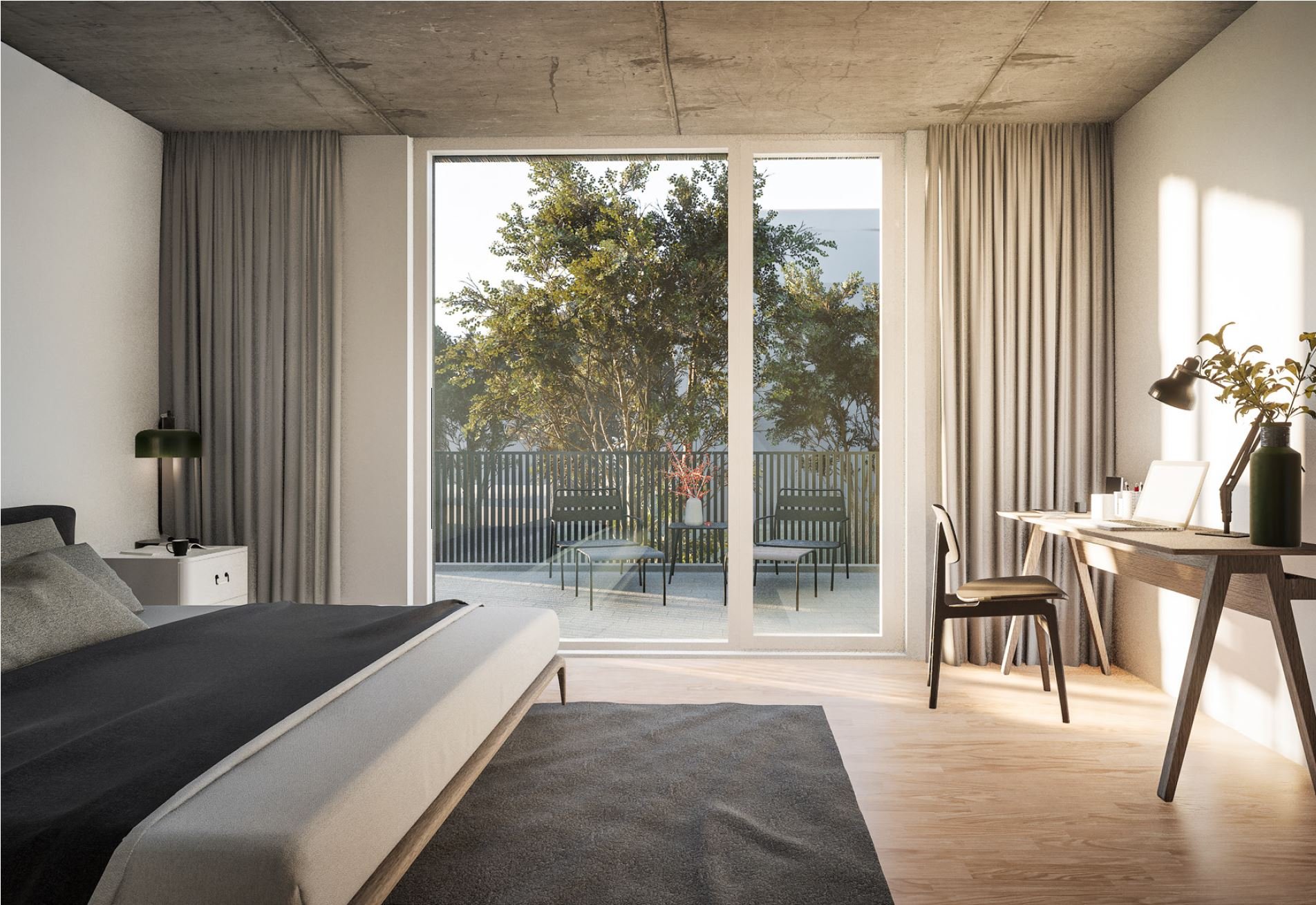 Schlafzimmer am Grenzacherweg Riehen