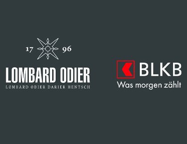 Logos der Basellandschaftlichen Kantonalbank und Lombard Odier.