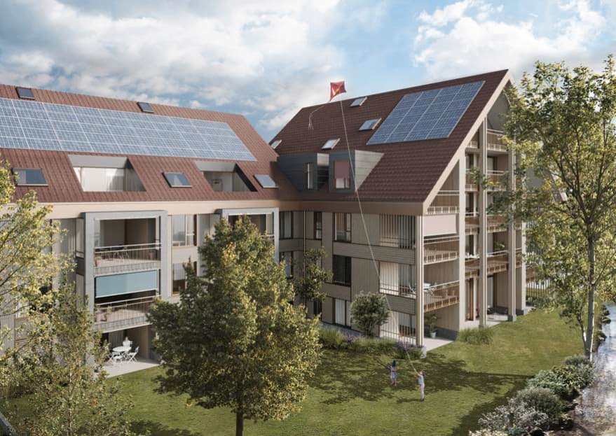 Mehrfamilienhaus mit Eigentumswohnungen und Garten an der Fehrenstrasse in Breitenbach.