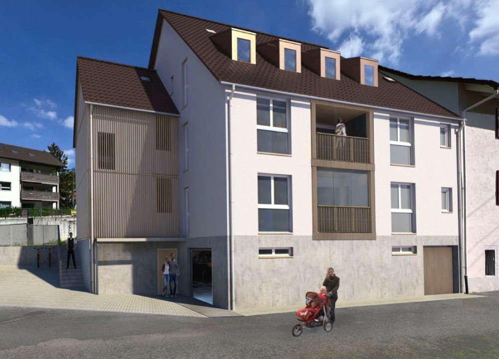 Mehrfamilienhaus mit 3 Eigentumswohnungen an der Hauptstrasse 6, 4448 Läufelfingen.