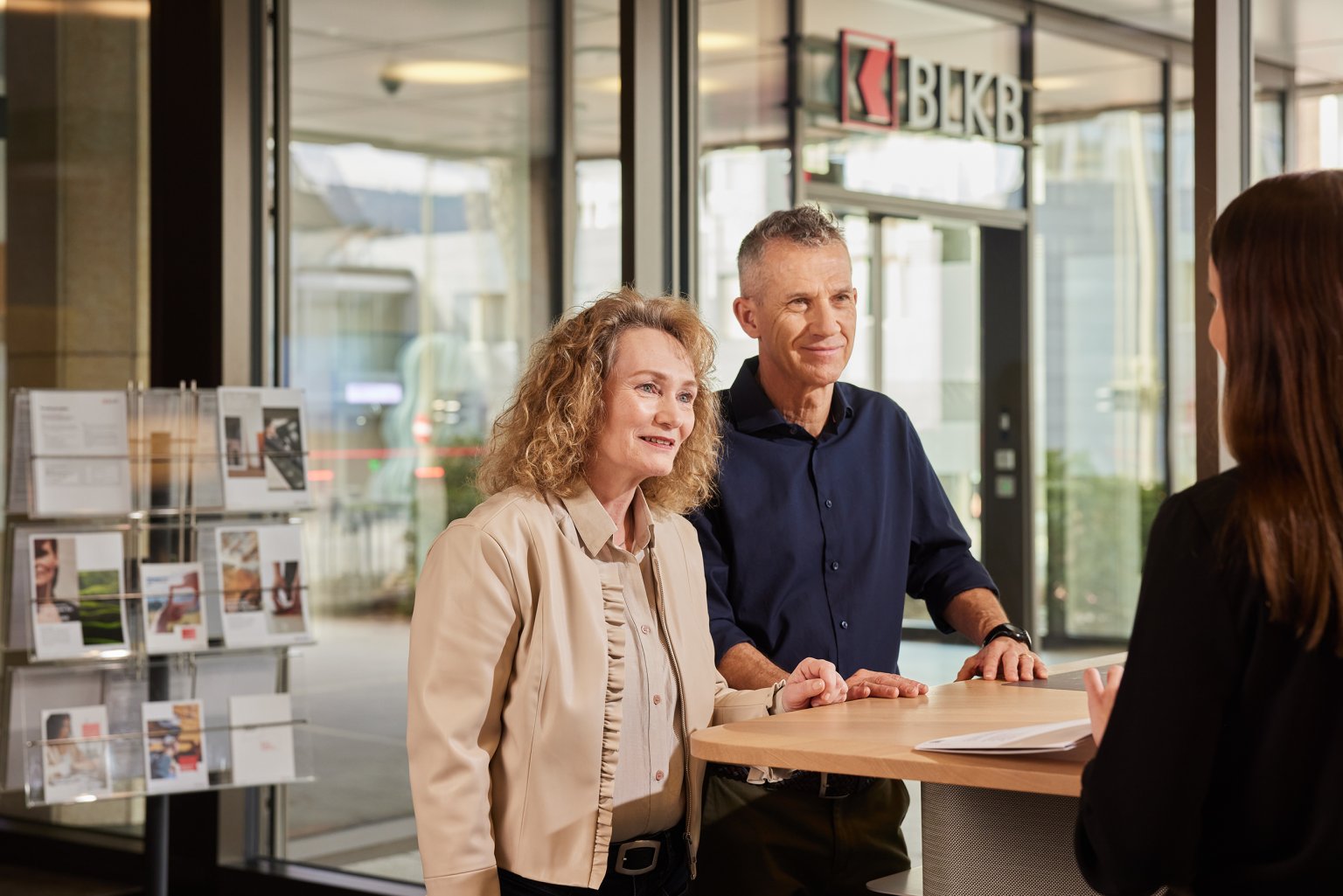 Ein Kundengespräch bei der Basellandschaftlichen Kantonalbank BLKB.