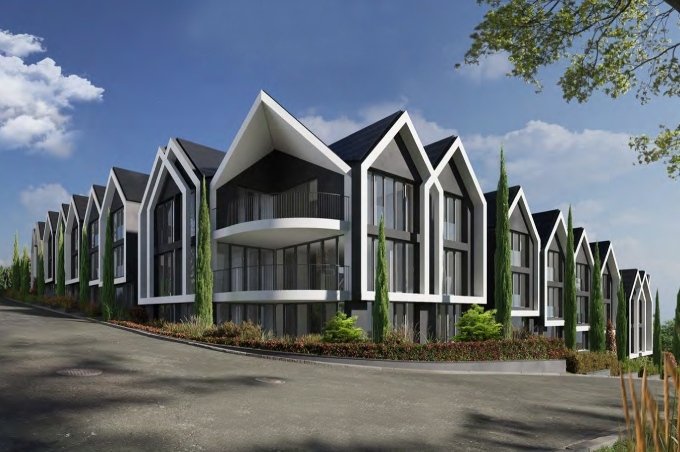 Mehrfamilienhäuser mit Eigentumswohnungen am Lettenweg und Poststrasse in Schönenbuch.