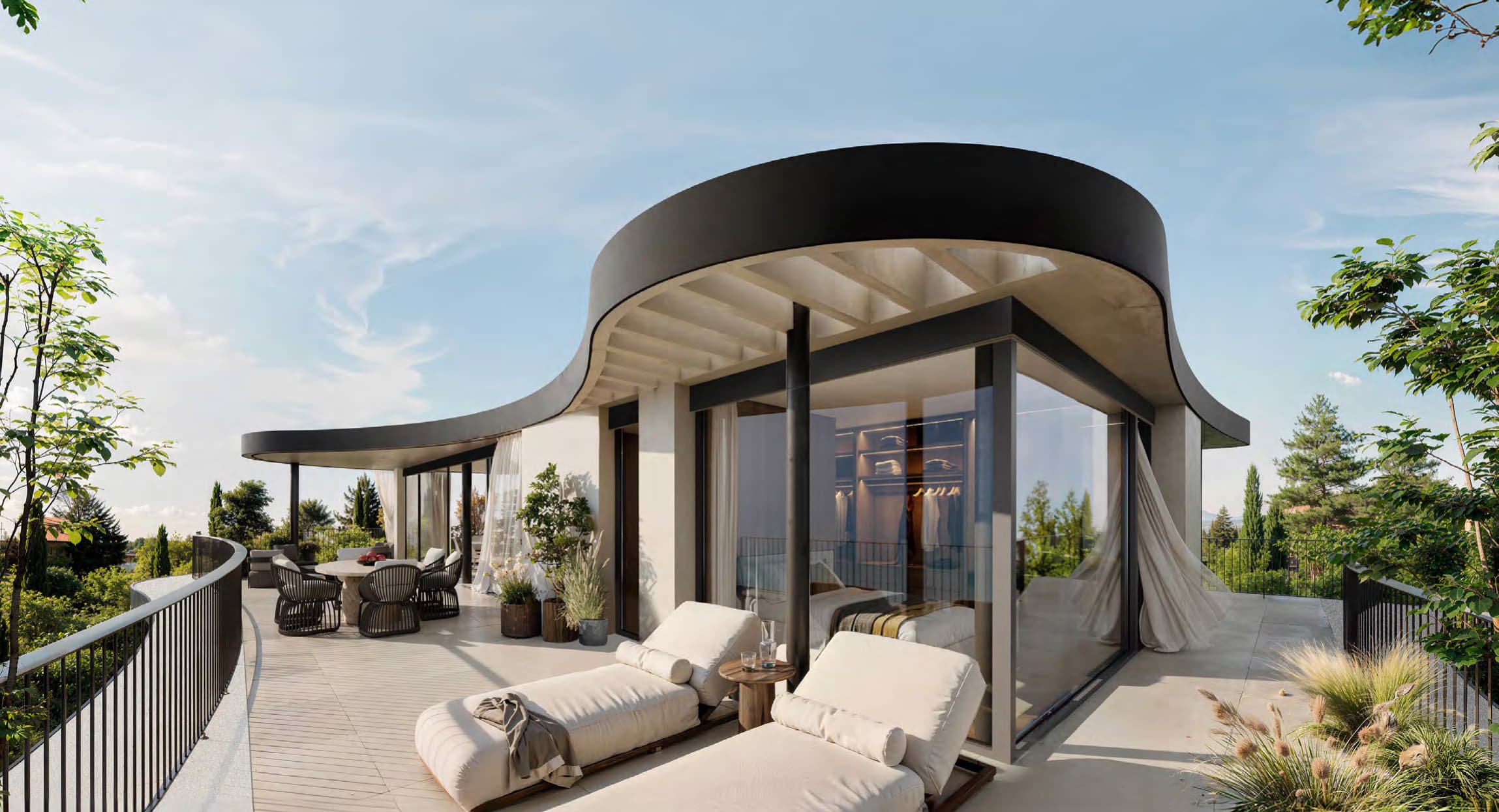 Balkon der Etagen-Wohnung am Holeeholzweg 25, 4102 Binningen