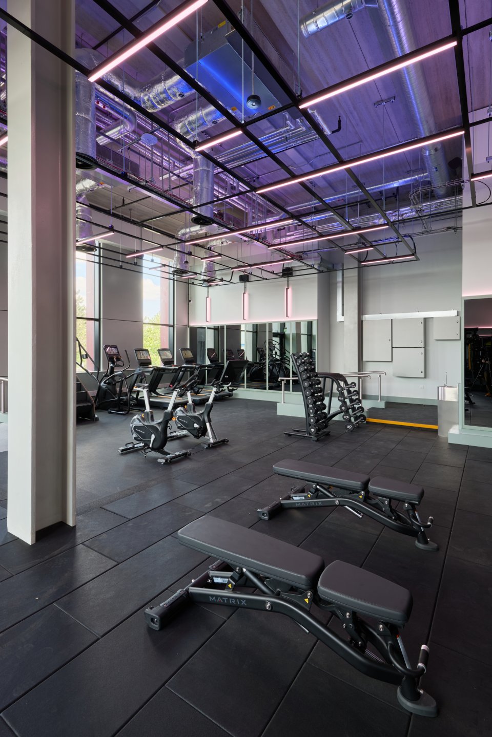 One of the largest office gym in the city
