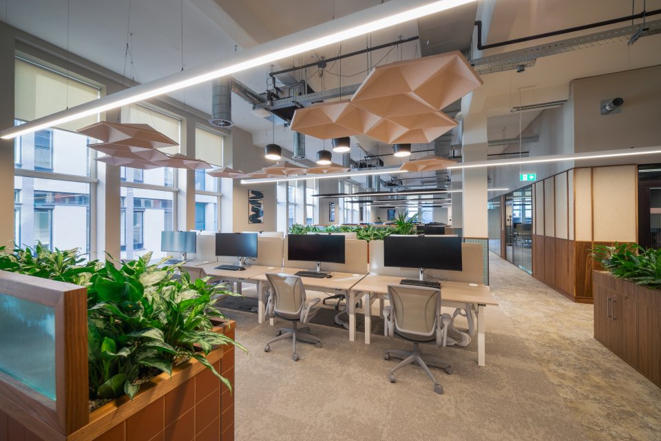 Reception area at 5 New York Street