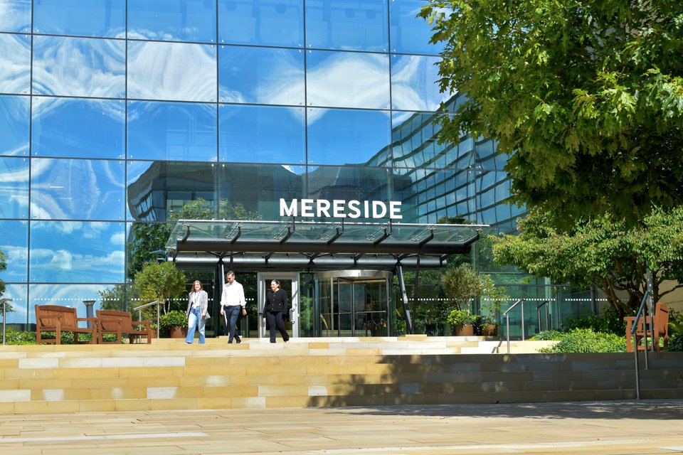 Mereside entrance Alderley Park