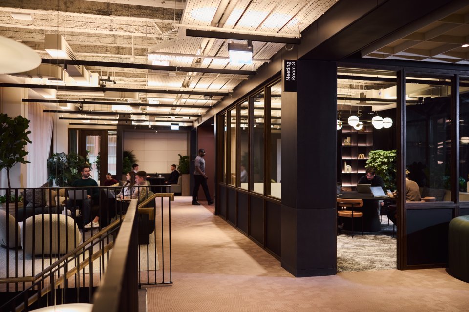 Share lounge space with kitchen