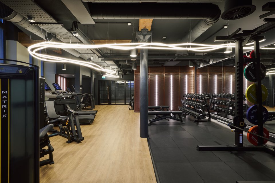 A photograph of the gym facilities at Thread Works