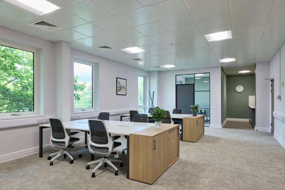 Bright office space