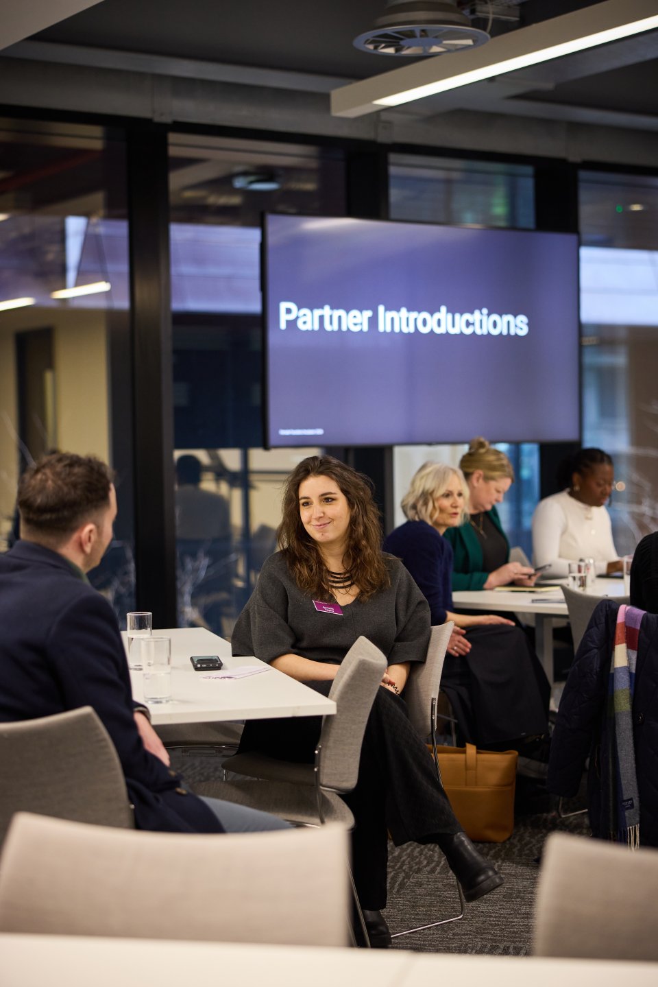 People taking part in a partner introductions