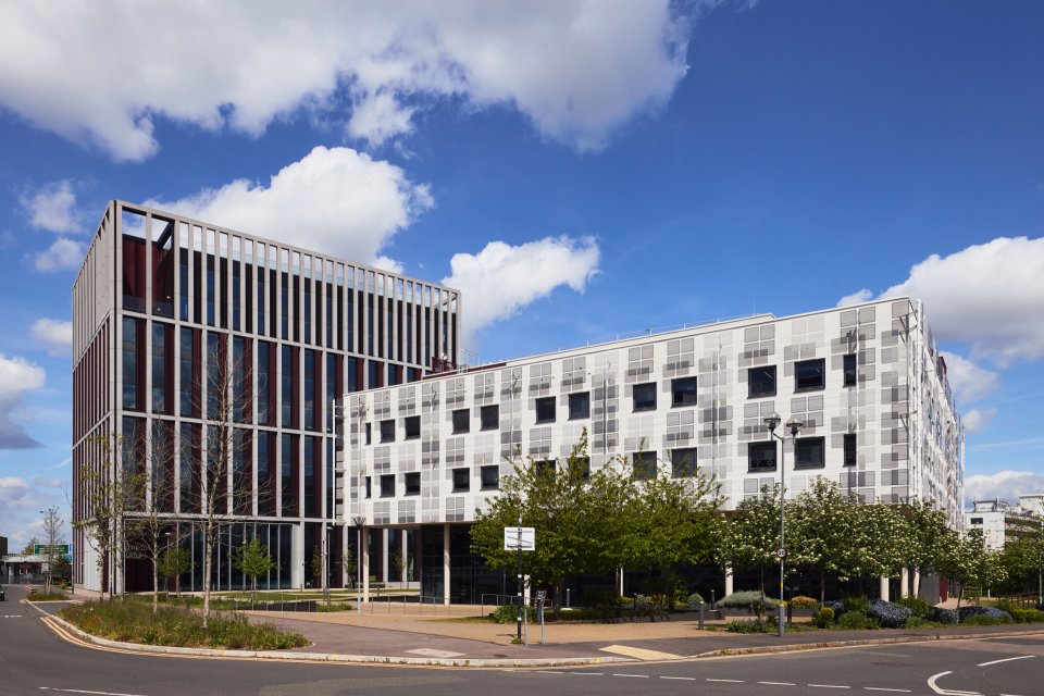 One district, two iconic buildings