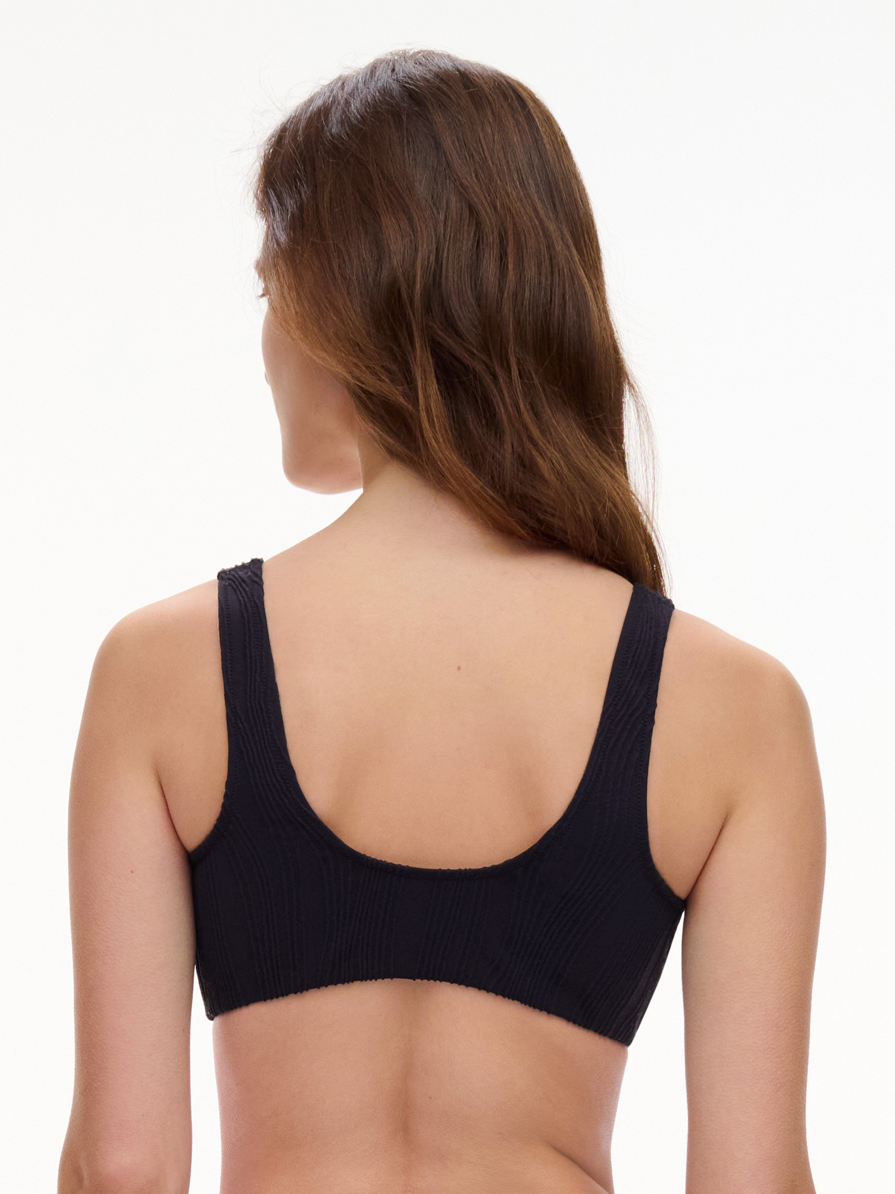 Haut de maillot de bain sans armature coques amovibles