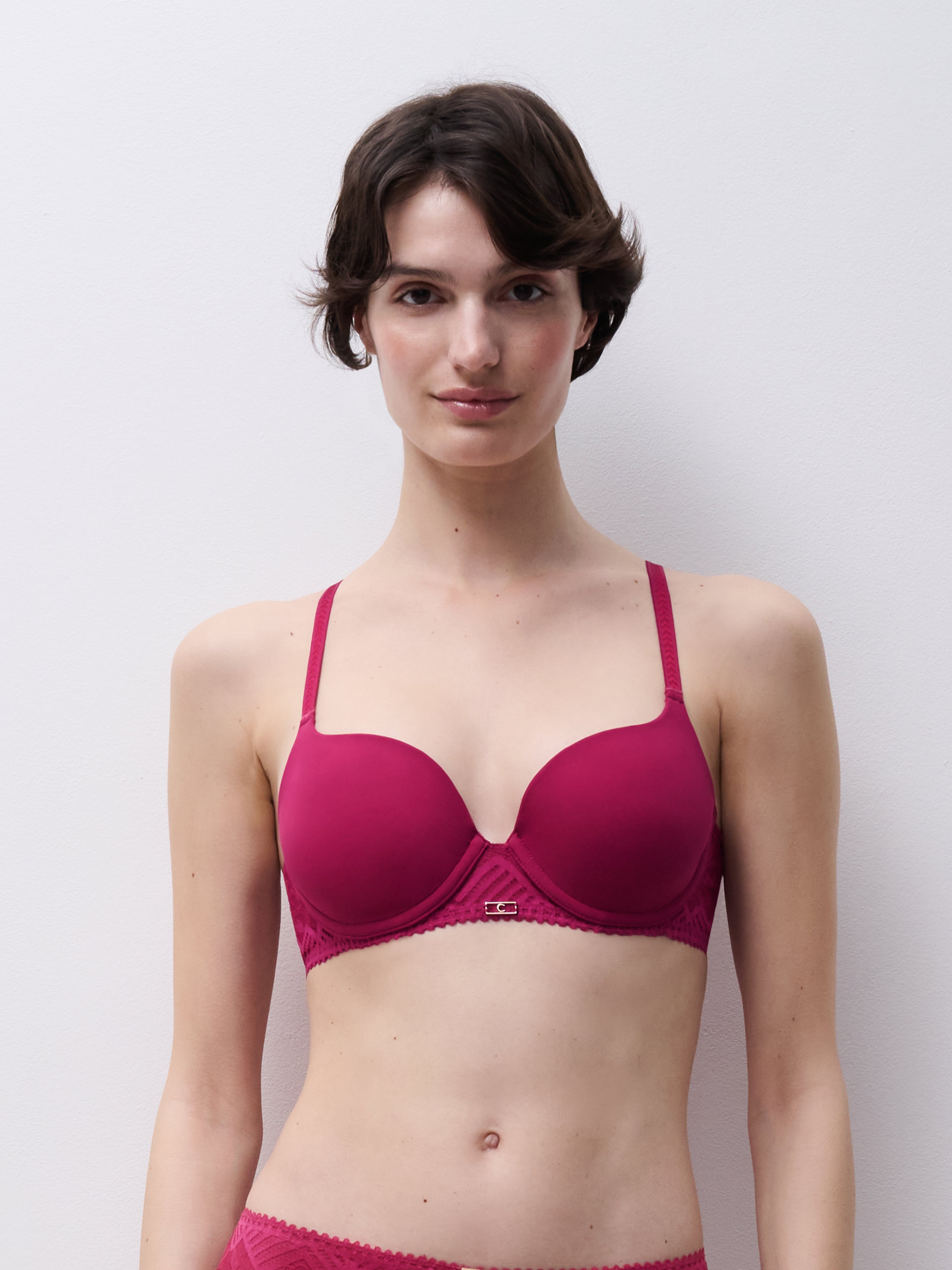 Plunge spacer bra