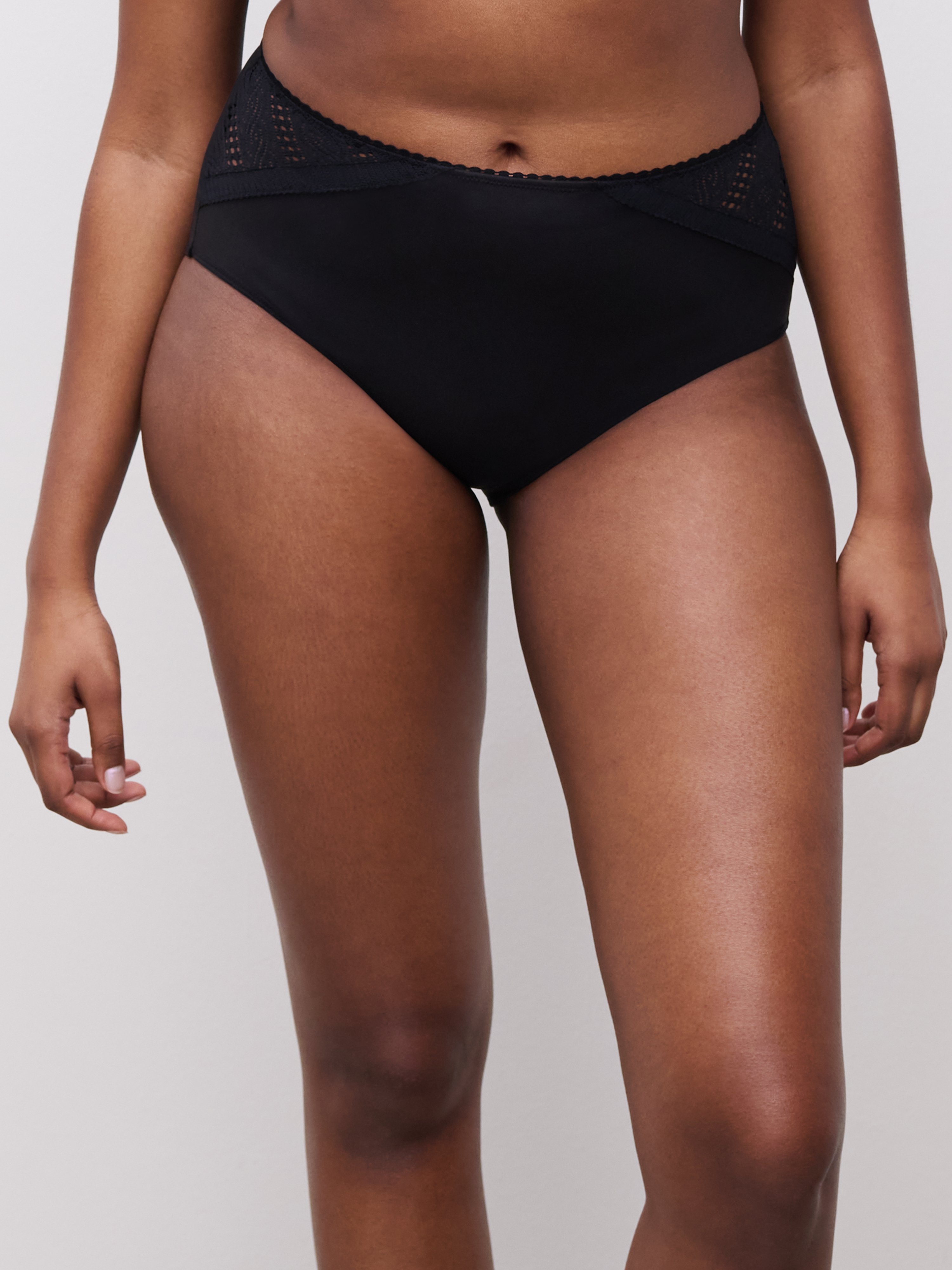 High-waisted support brief
