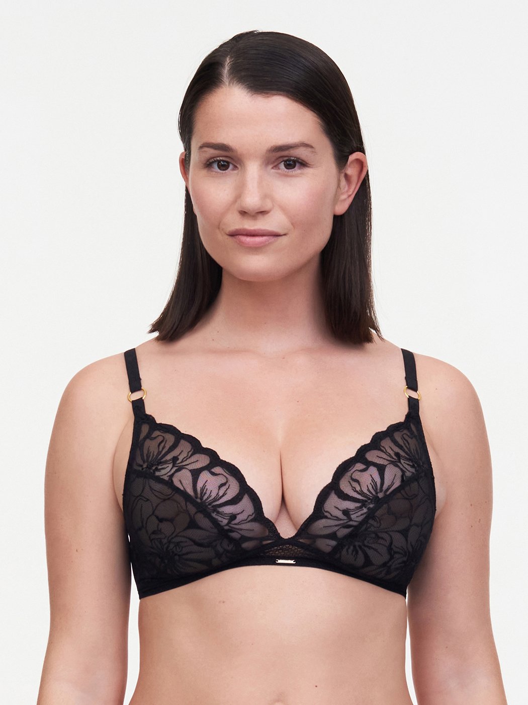 Wireless triangle bra